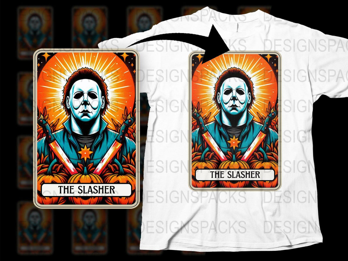 Vintage Horror Movie Inspired T-Shirt, The Slasher Graphic Tee, Halloween Costume Idea, Unique Unisex Apparel