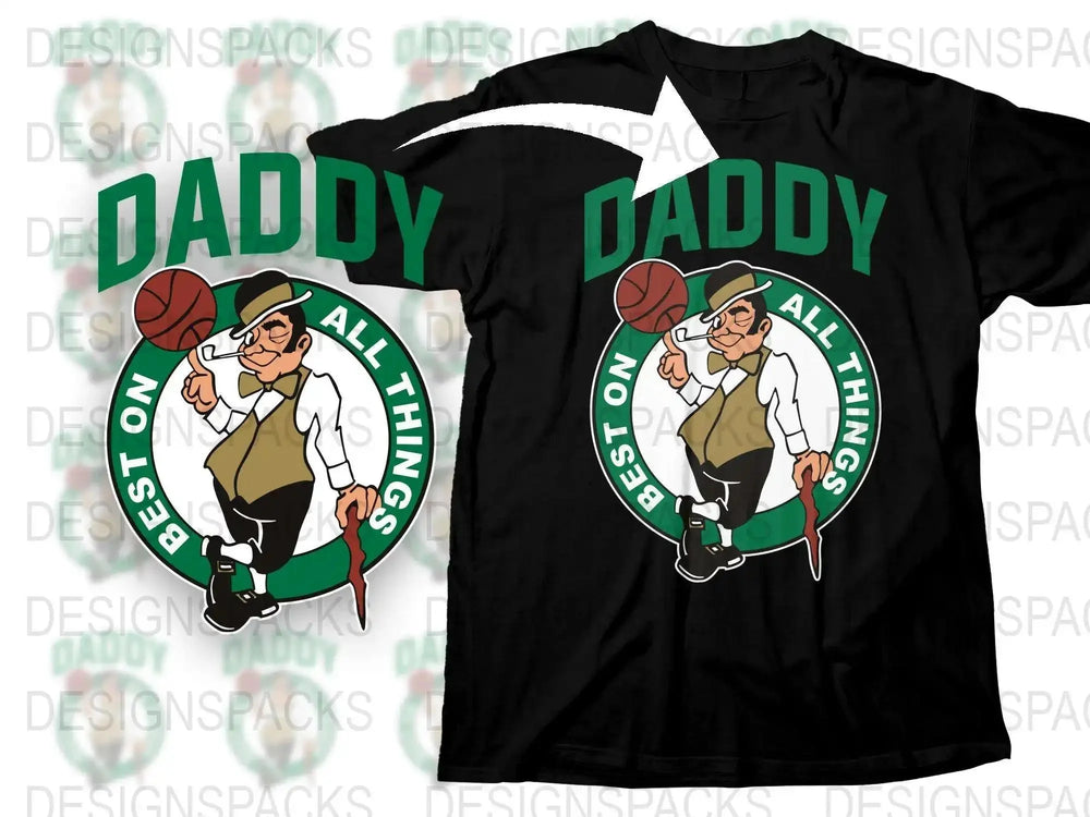 Daddy Basketball T-Shirt, Best at All Things Graphic Tee, Father's Day Gift, Casual Sporty Apparel