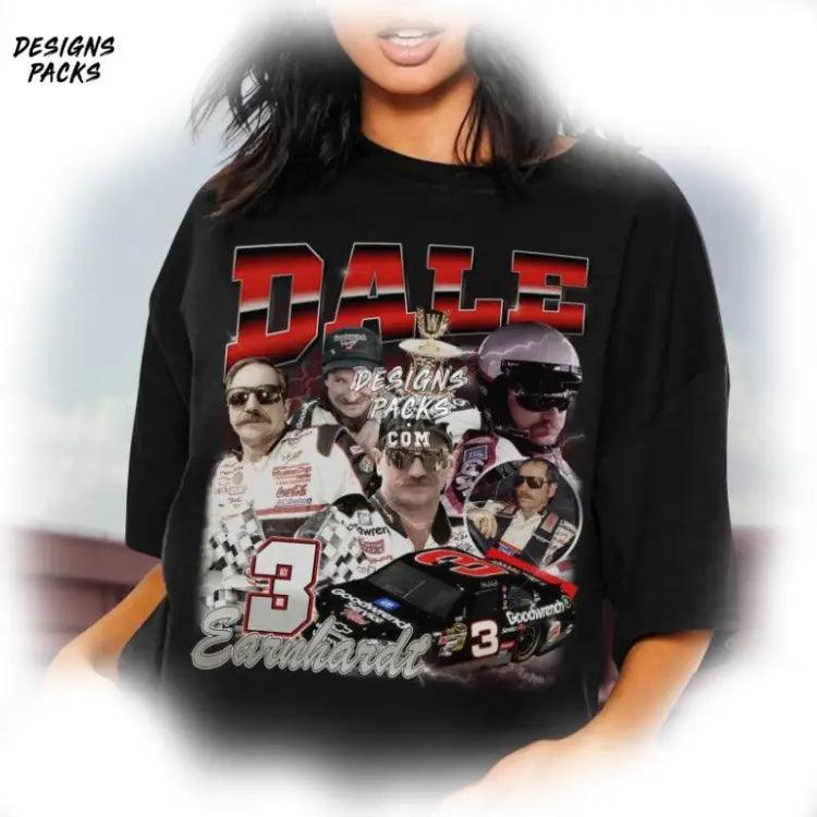 Dale Earnhardt Nascar Fan Vintage Png Design