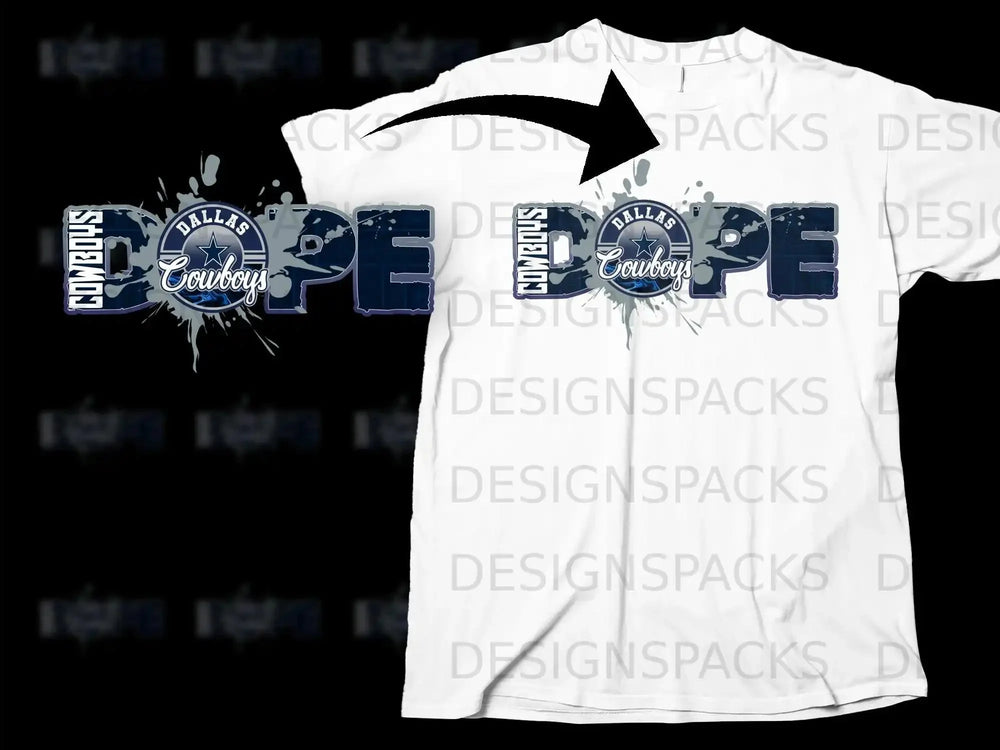 Dallas Cowboys DOPE Graphic T-Shirt for Sports Fans