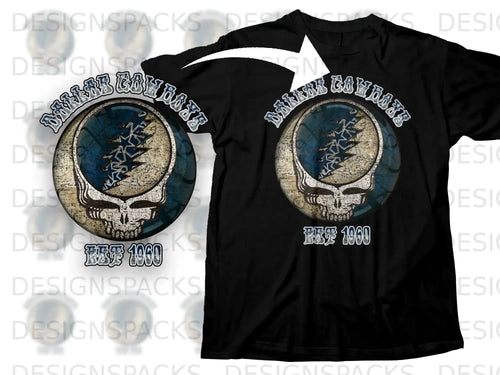 Dallas Cowboys Est 1960 Skull Design T-Shirt