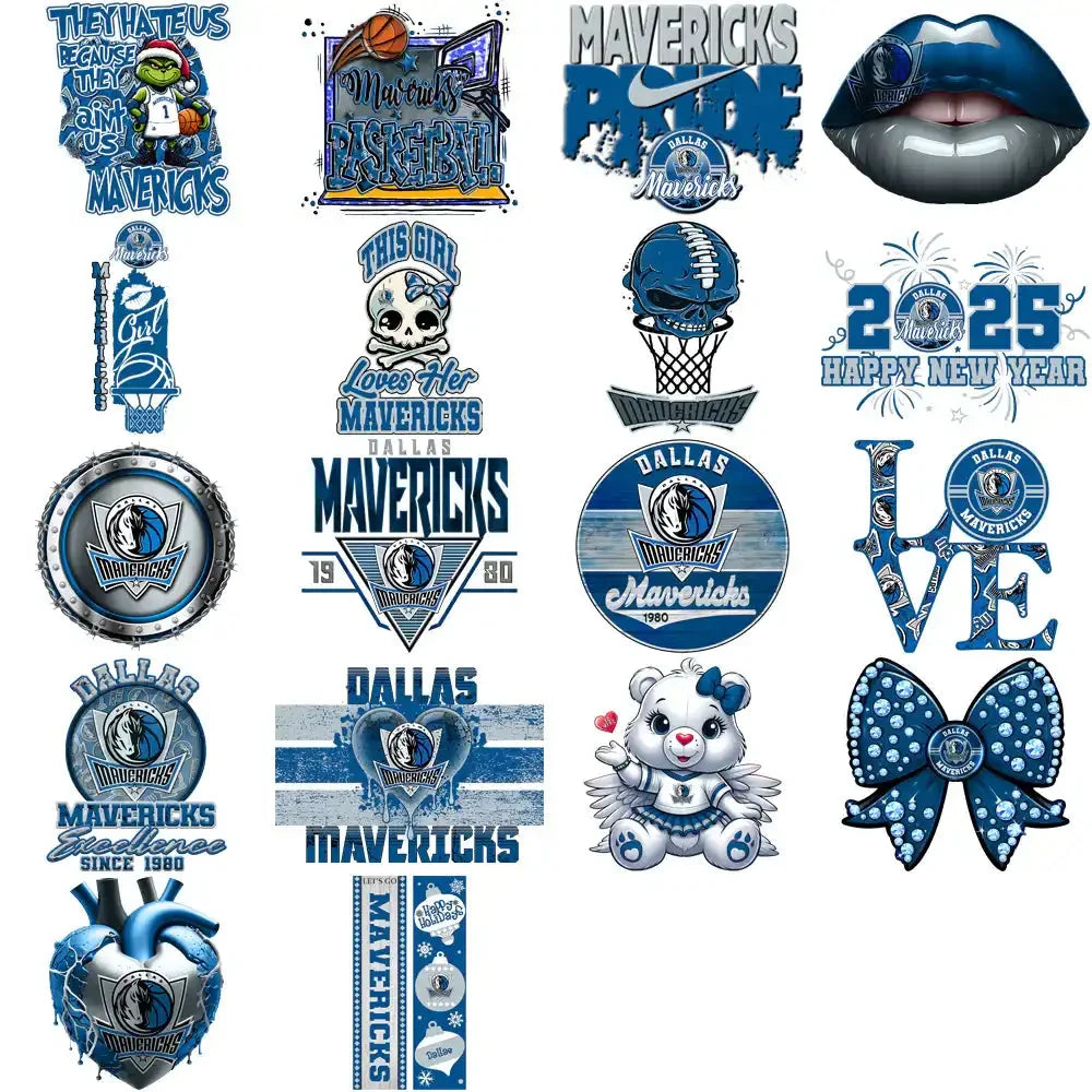 56 Dallas Mavericks Basketball Designs Bundle PNG