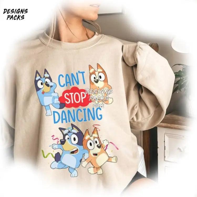 Dance Mode Dad Bluey And Mom Custom Birthday Family Png Design