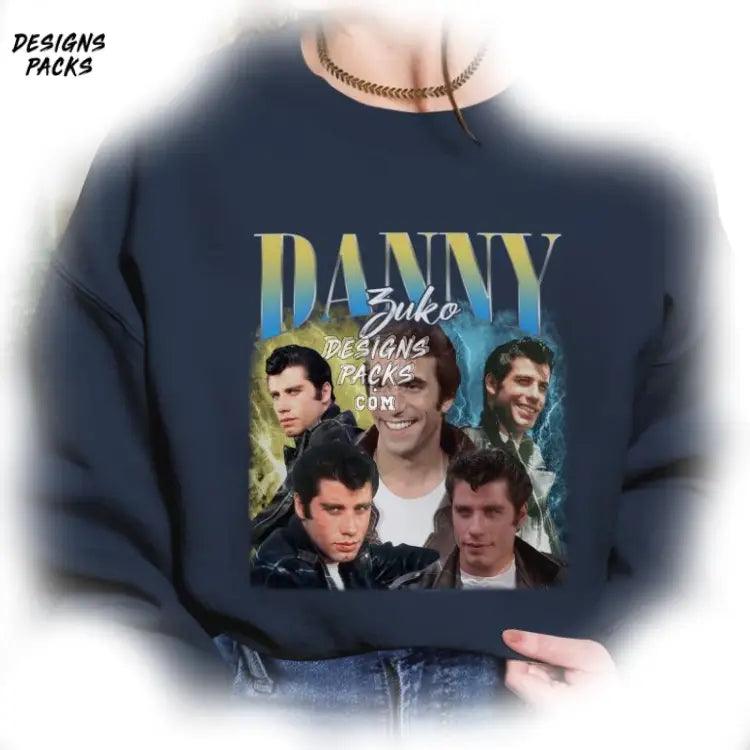 Danny Zuko Vintage Graphic Bootleg Rap Png Design