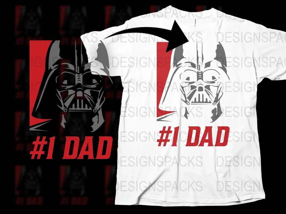 Darth Vader #1 Dad Graphic Png Digital Download