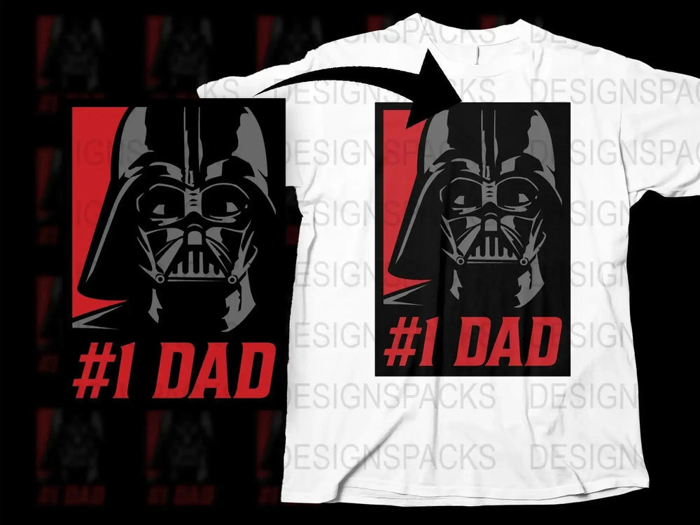 Darth Vader #1 Dad Graphic Png Digital Download