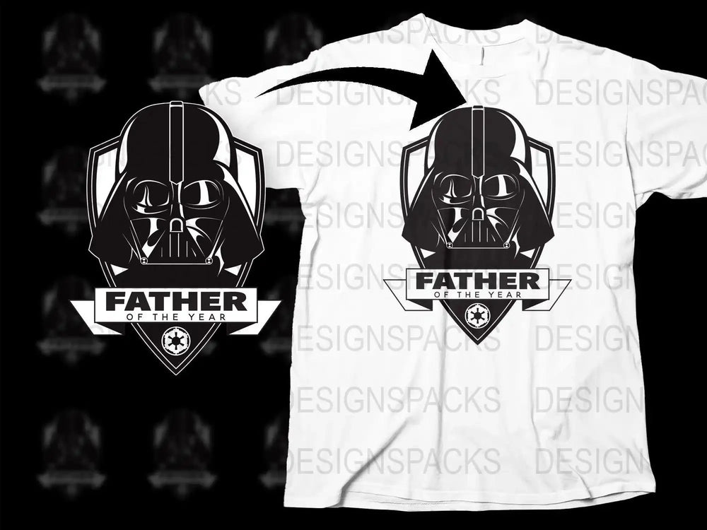 Darth Vader Father of The Year Tribute Png Digital Download