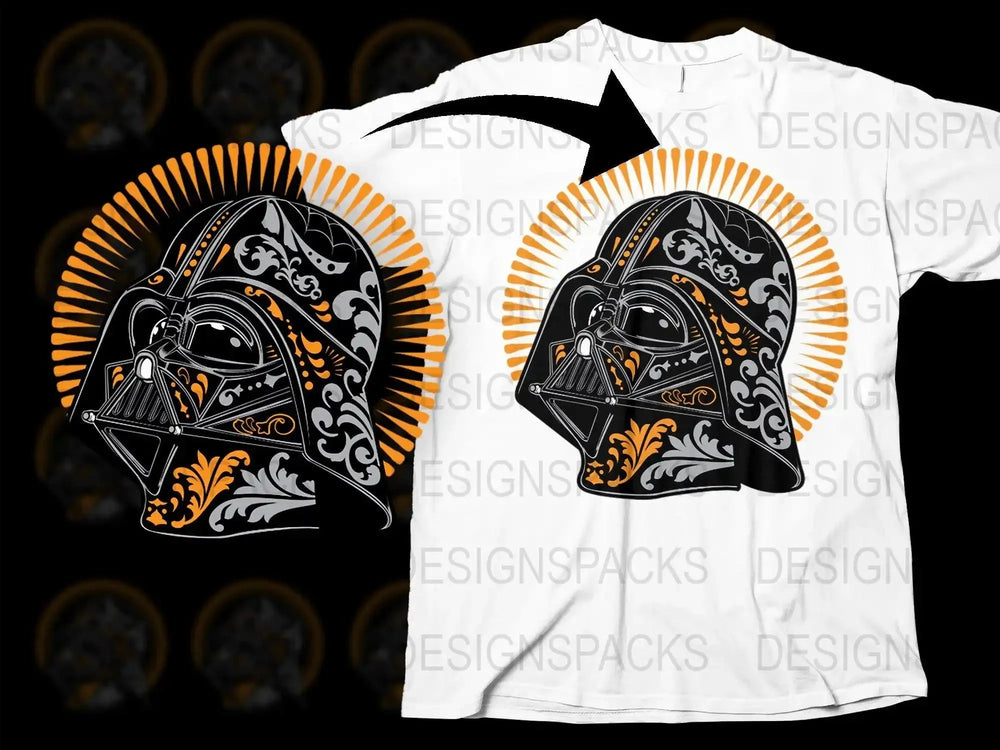 Darth Vader Graphic Design Cool Casual Png Digital Download