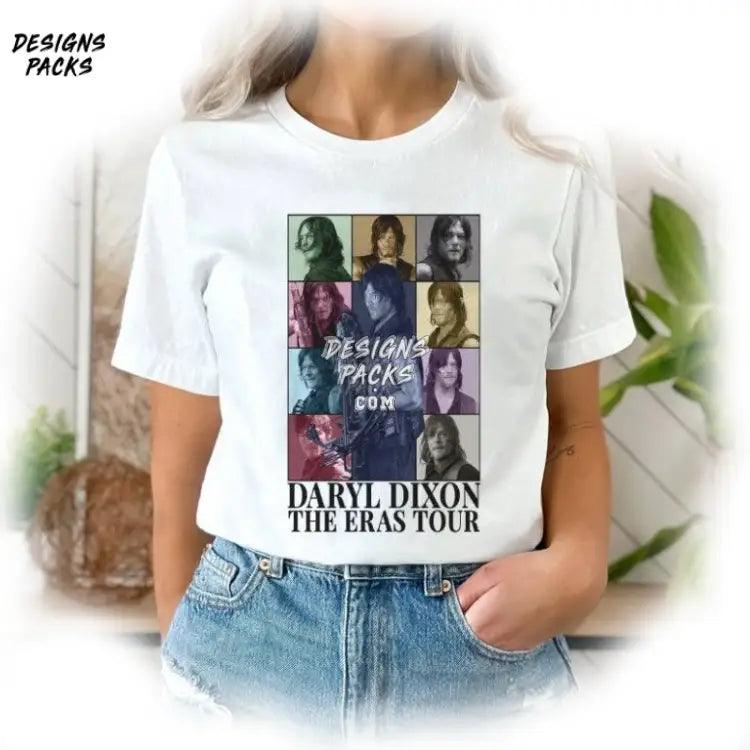 Daryl Dixon Vintage Eras Tour Png Design