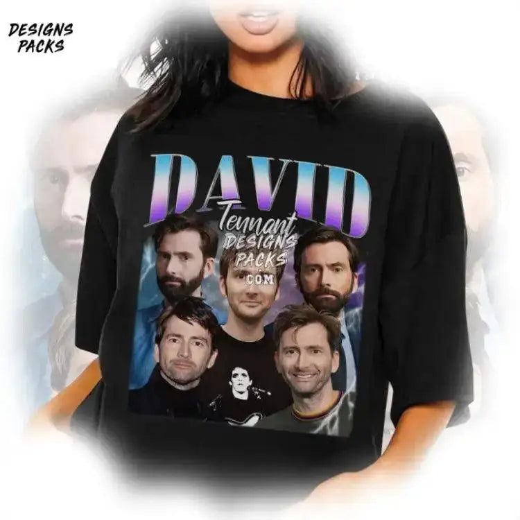 David Tennant Homage Tv Vintage Graphic Png Design