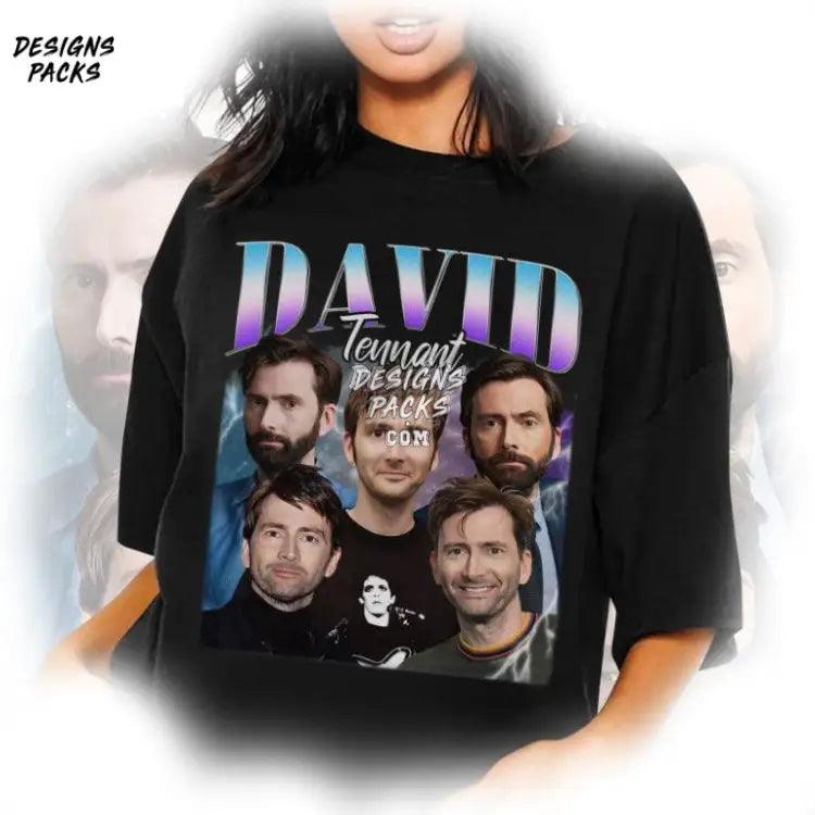 David Tennant Homage Tv Vintage Graphic Png Design