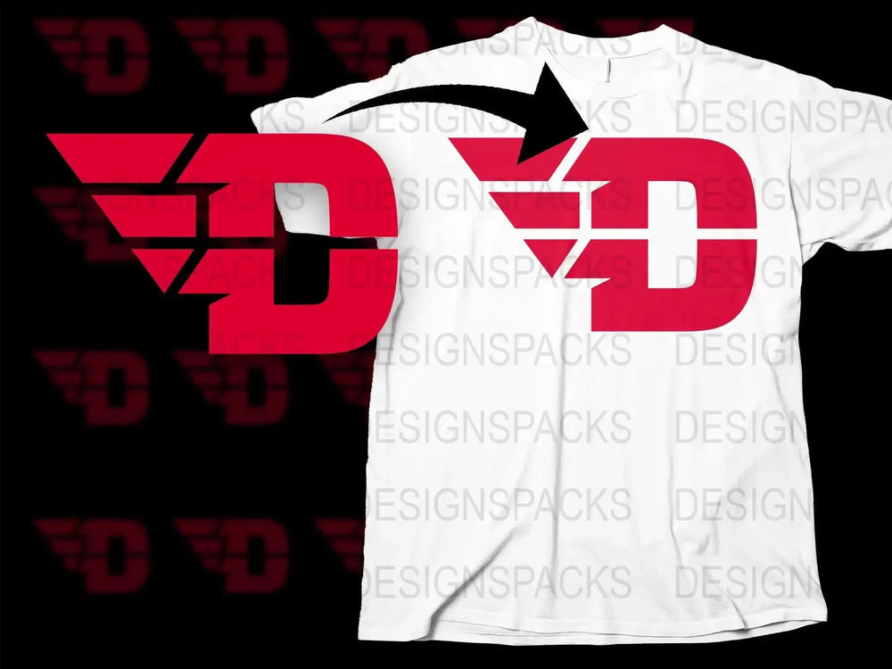 Dayton Flyers College Football Png Digital Download