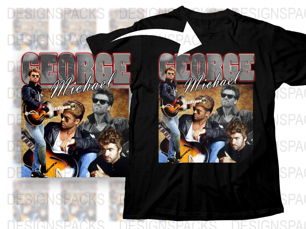 Vintage George Michael Graphic T-Shirt, Classic Pop Icon Music Tee, Retro 80s Band Shirt, Gift for Music Lovers