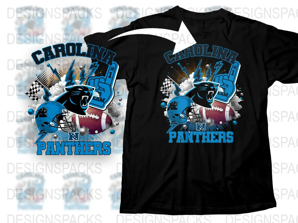 Carolina Panthers T-Shirt, Football Team Graphic Tee, Sports Fan Apparel, Casual Wear for Game Day