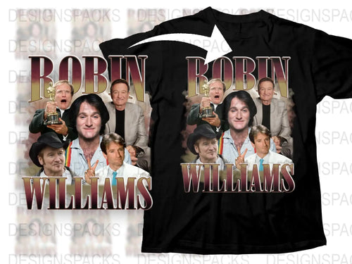 Robin Williams Tribute T-Shirt, Classic Comedy Actor Fan Tee, Vintage Style Graphic Shirt
