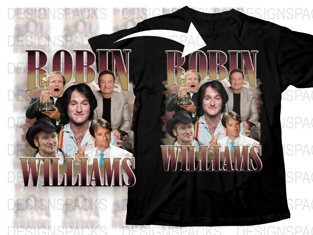 Robin Williams Tribute T-Shirt, Classic Comedy Actor Fan Tee, Vintage Style Graphic Shirt