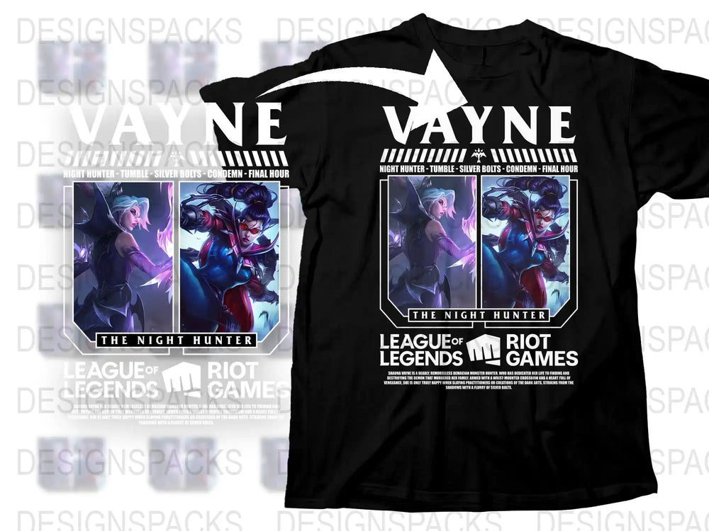 League of Legends Night Hunter T-Shirt, Riot Games Gaming Apparel, Unisex Graphic Tee