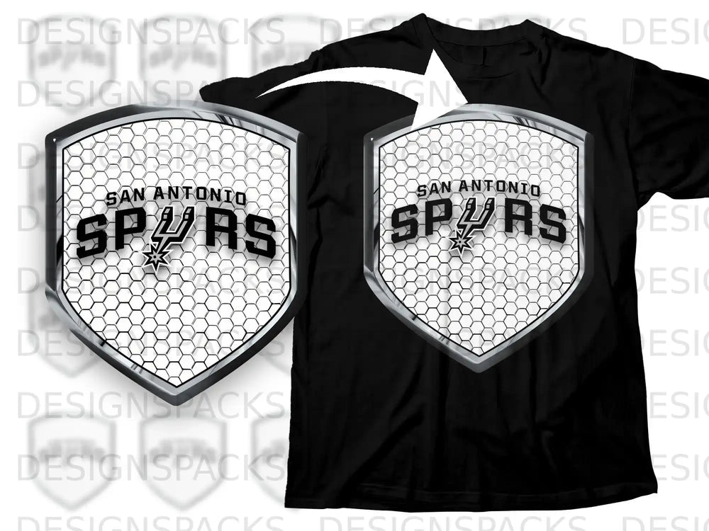 San Antonio Spurs Shield Design T-Shirt Product