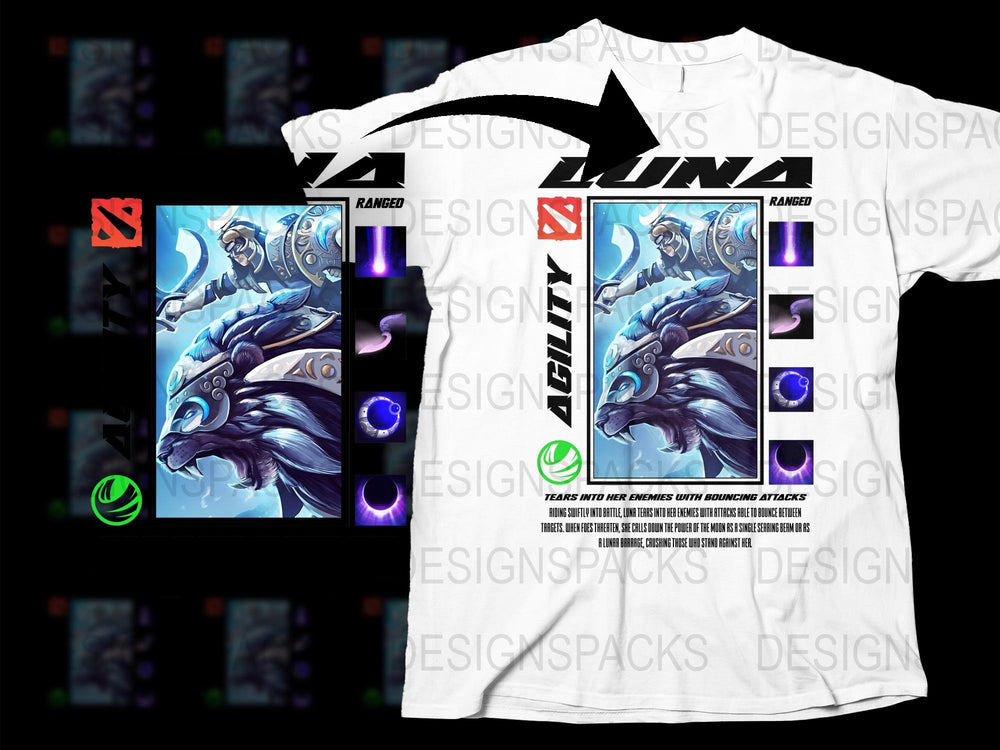Anime Inspired Graphic T-Shirt, White Cotton Tee with Blue Wolf Design, Unisex Fashion Shirt