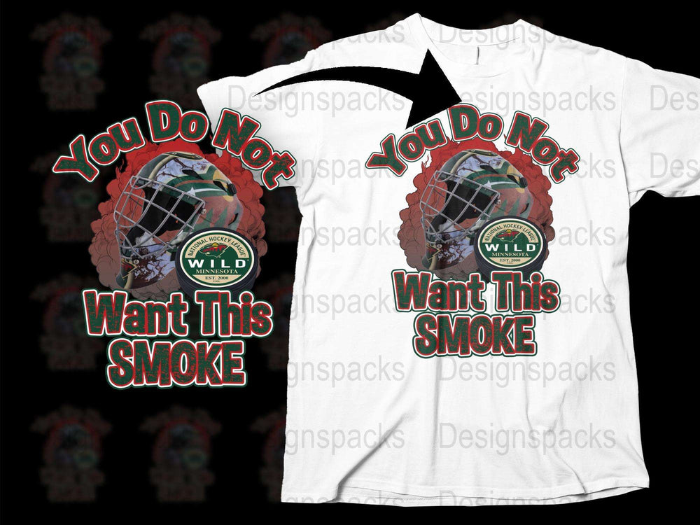 Wild Firefighting Themed T-Shirt, 'You Do Not Want This Smoke' Graphic Tee