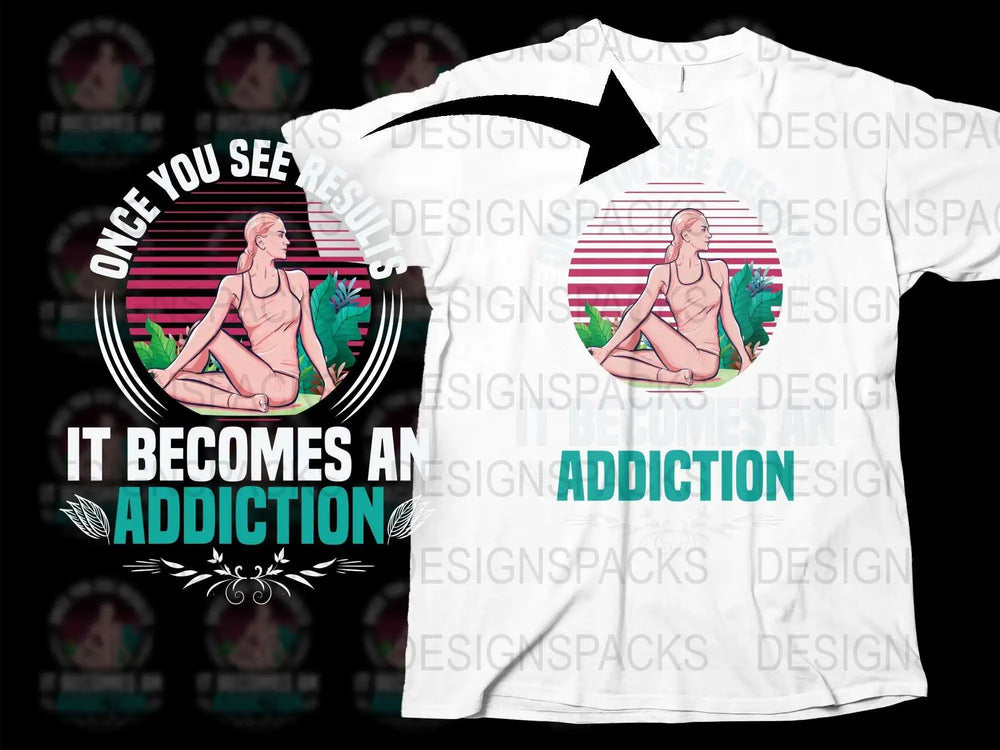Vintage Inspired Fitness Motivation T-Shirt, Retro Woman Gym Addict Tee, Unique Workout Apparel