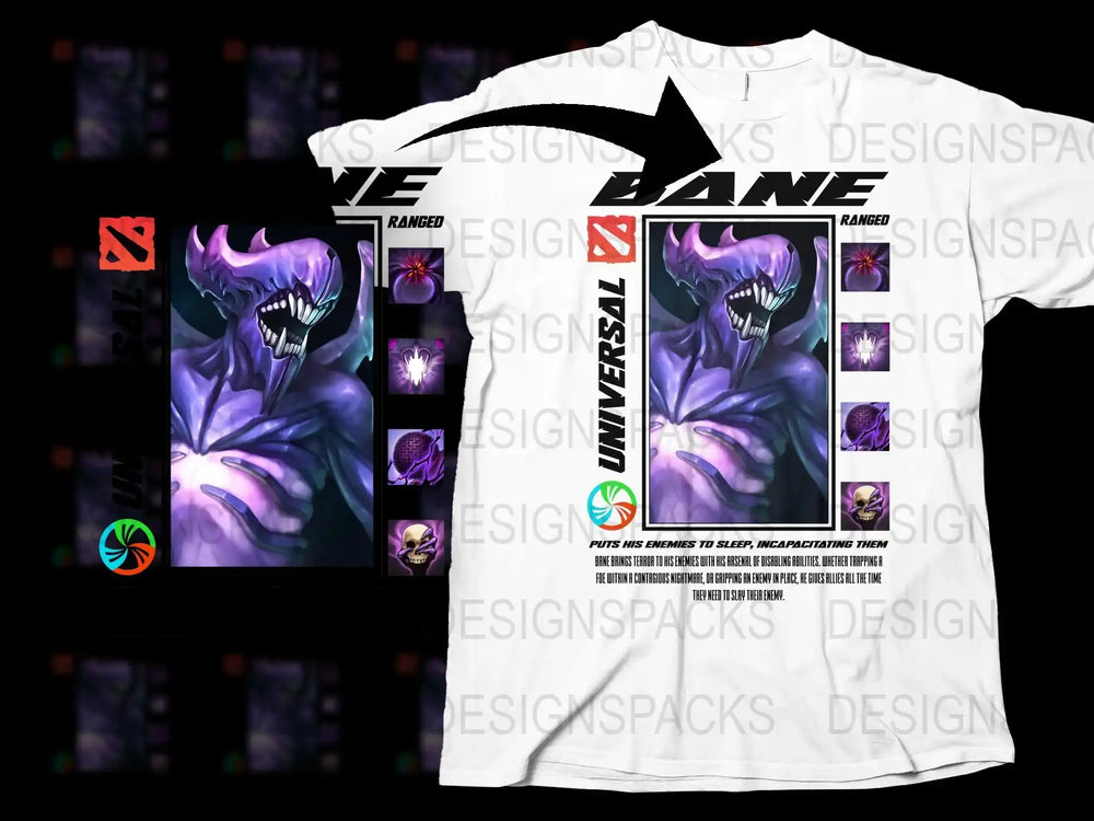 Anime Inspired Venom and Bane Graphic Tee, Unique Villain Crossover T-Shirt Design, Men's Fashion