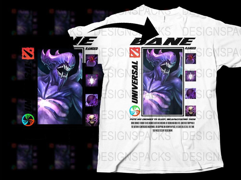 Anime Inspired Venom and Bane Graphic Tee, Unique Villain Crossover T-Shirt Design, Men's Fashion