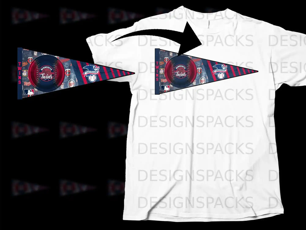 Minnesota Twins Baseball Team Pennant Design Shirt