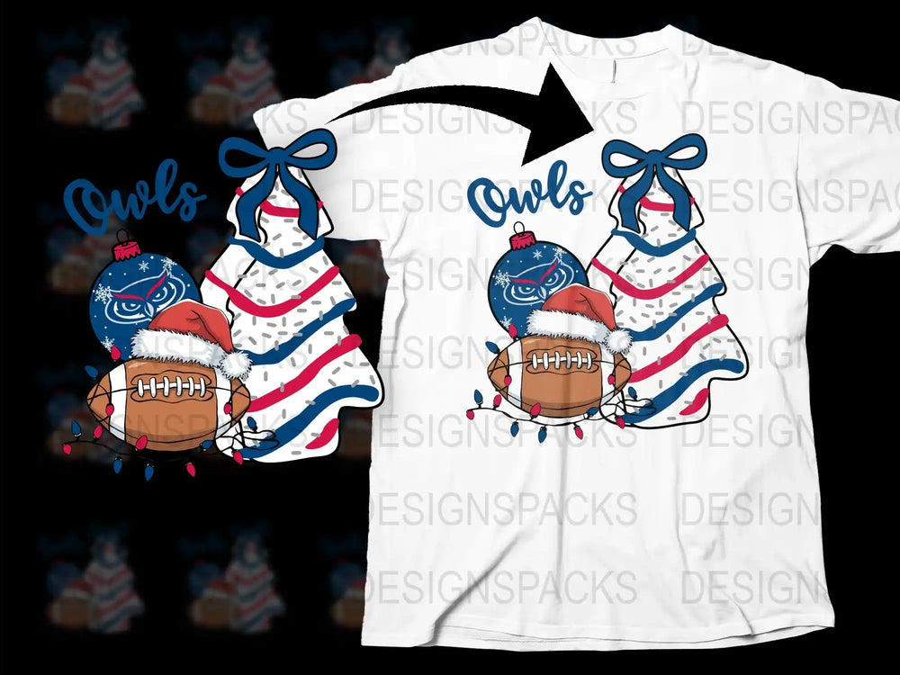 Patriotic Owl Football T-Shirt, USA Flag Colors, Sports Fan Apparel, Unique Animal Graphic Tee, Gift for Football Lovers