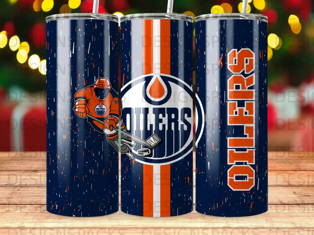 Oilers Hockey Player 99 Fan Design Navy Orange product type
