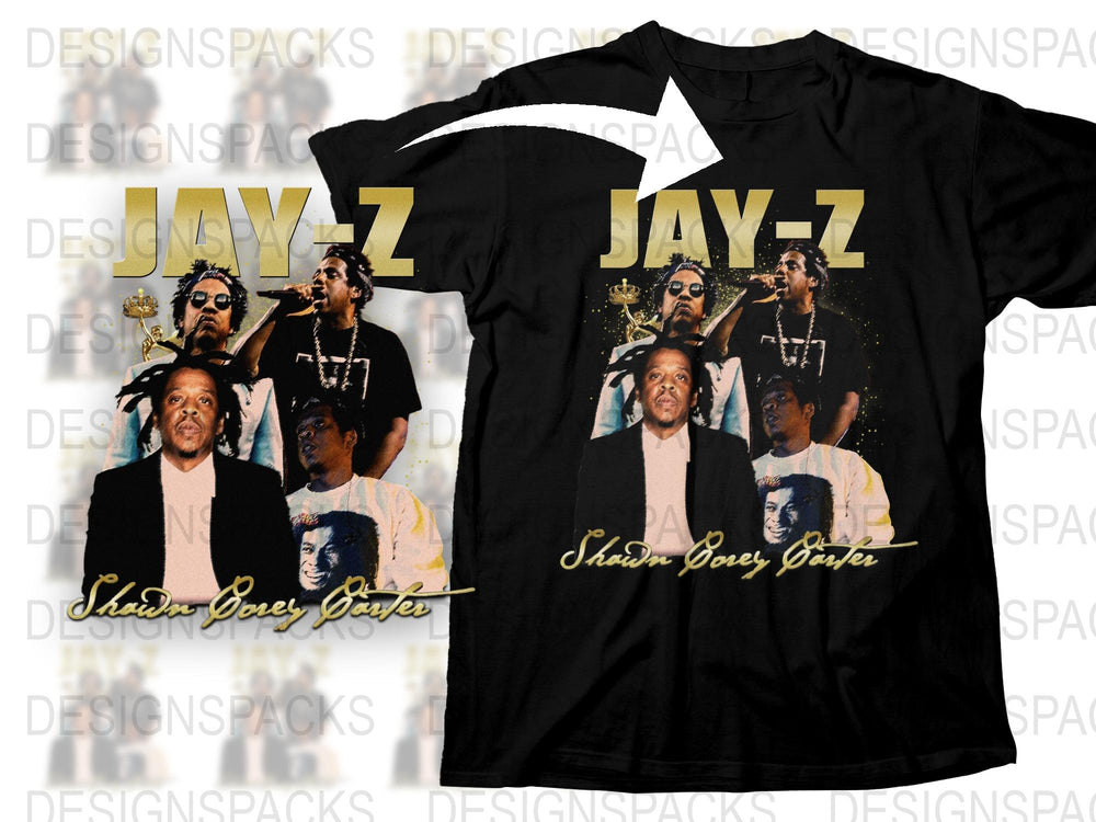 Jay-Z Graphic T-Shirt, Shawn Corey Carter Hip Hop Tee, Music Legend Apparel, Unisex Black Shirt