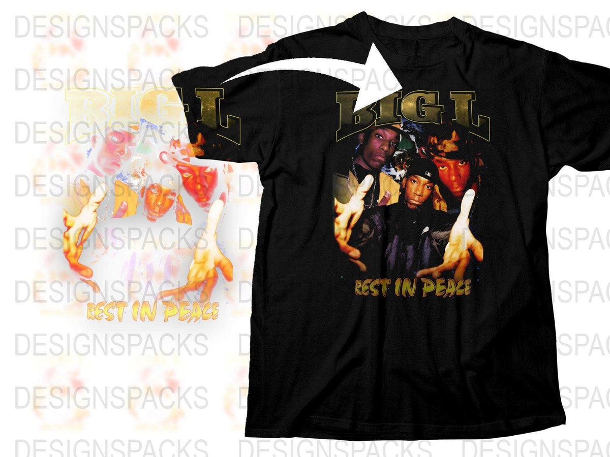 Vintage Hip Hop T-Shirt, Big L Tribute, Rest in Peace Graphic Tee, Urban Streetwear Fashion, 90s Rap Fans Apparel