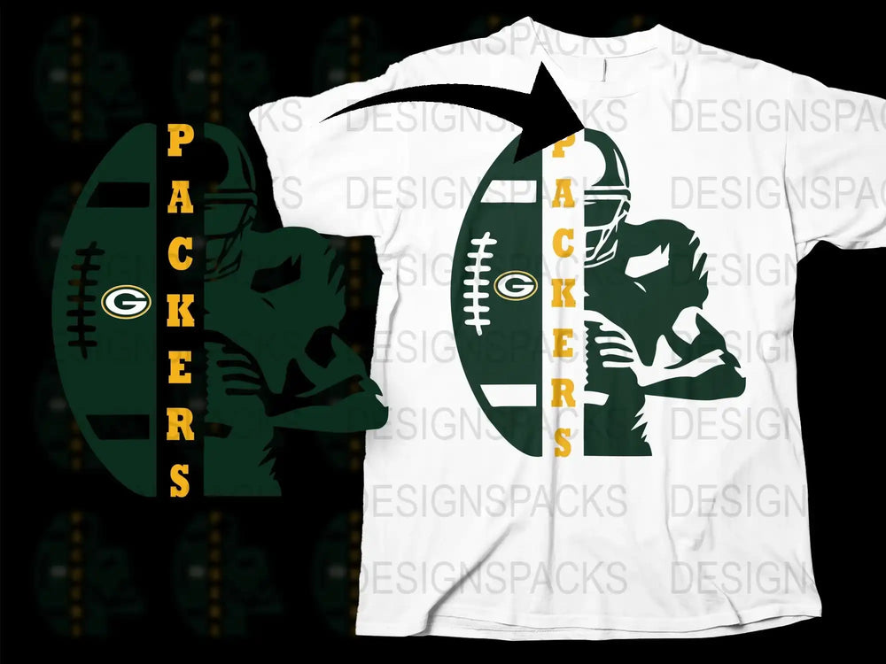 Green Bay Football Themed T-Shirt, Vintage Sports Graphic Tee, Unisex Casual Wear