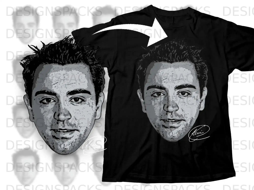 Custom Face Design Black T-Shirt for Casual Fashion