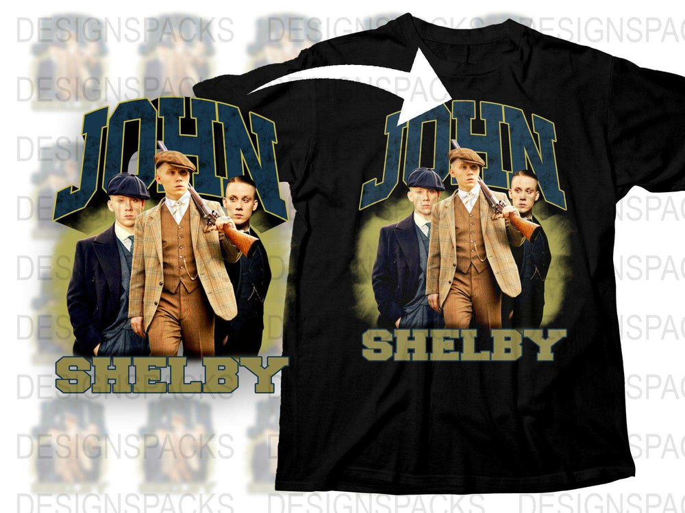Vintage Inspired Peaky Blinders T-Shirt, Classic British TV Show Tee, John Shelby Graphic Shirt