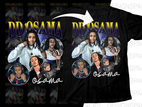 DD Osama Music Bootleg Graphic Art Trendy Png Digital Download