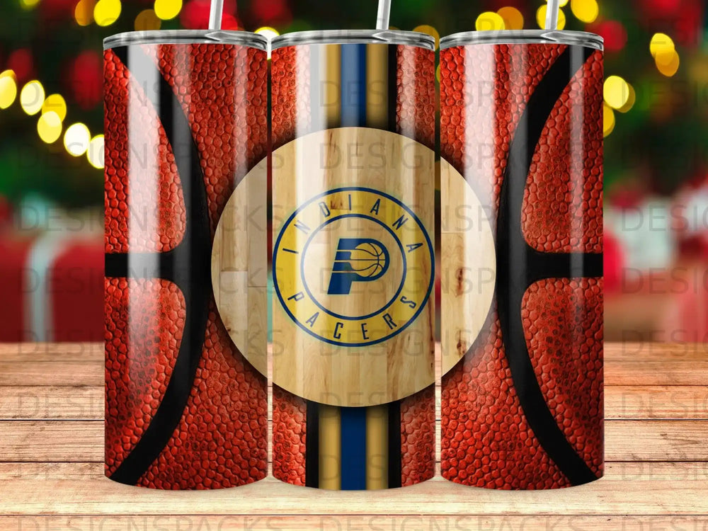 Indiana Pacers Basketball Texture Design Tumbler product type