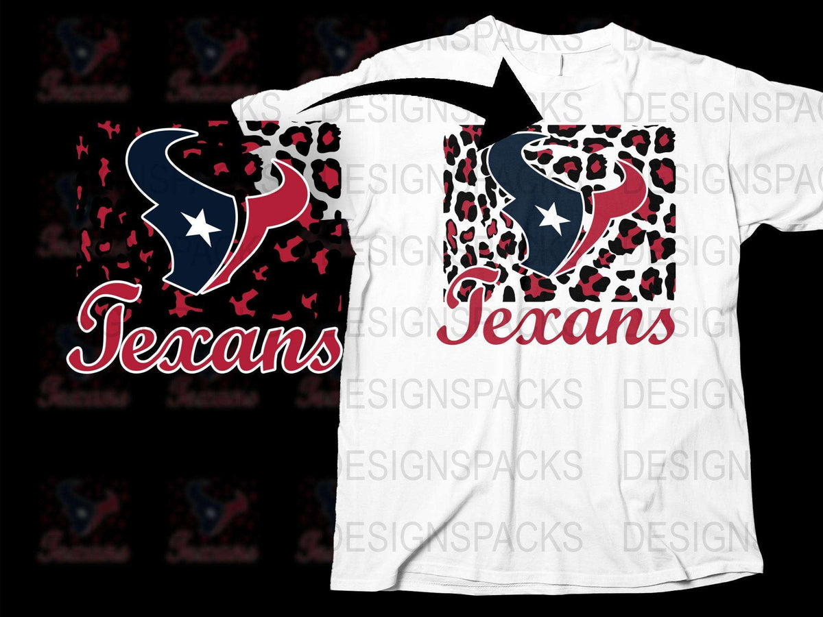 Houston Texans T-Shirt, Sports Team Graphic Tee, White and Black Shirt, Men's Fashion, Casual Wear, Gift for Fans