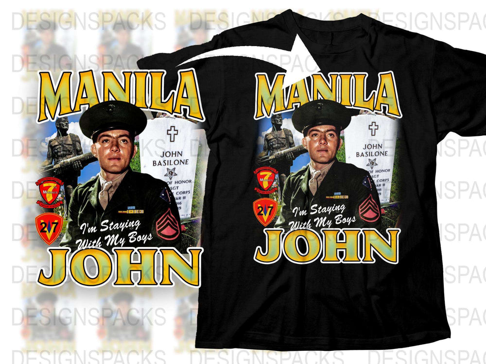 Manila Memorial Featuring John Basilone Bootleg Png Digital Download