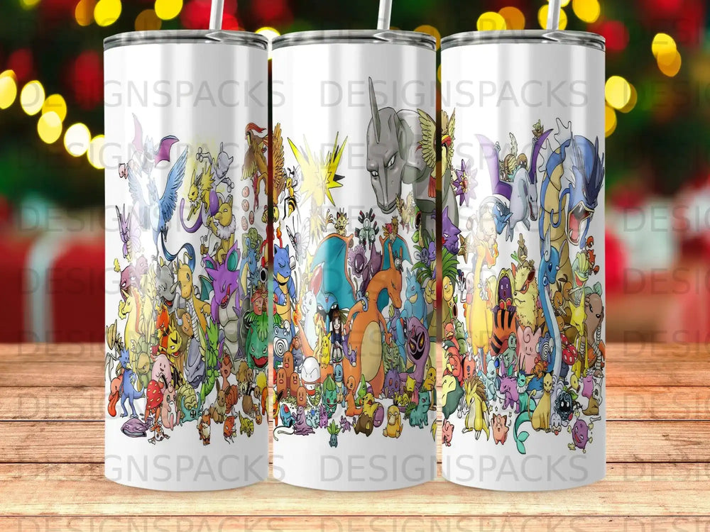 Collage of many colorful Pokémon characters in a lively arrangement.