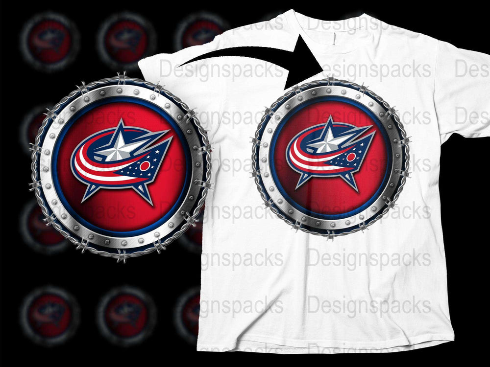 Columbus Hockey Team Logo T-Shirt, Sports Fan Gear, Casual Adult Apparel, Unique Graphic Tee Design