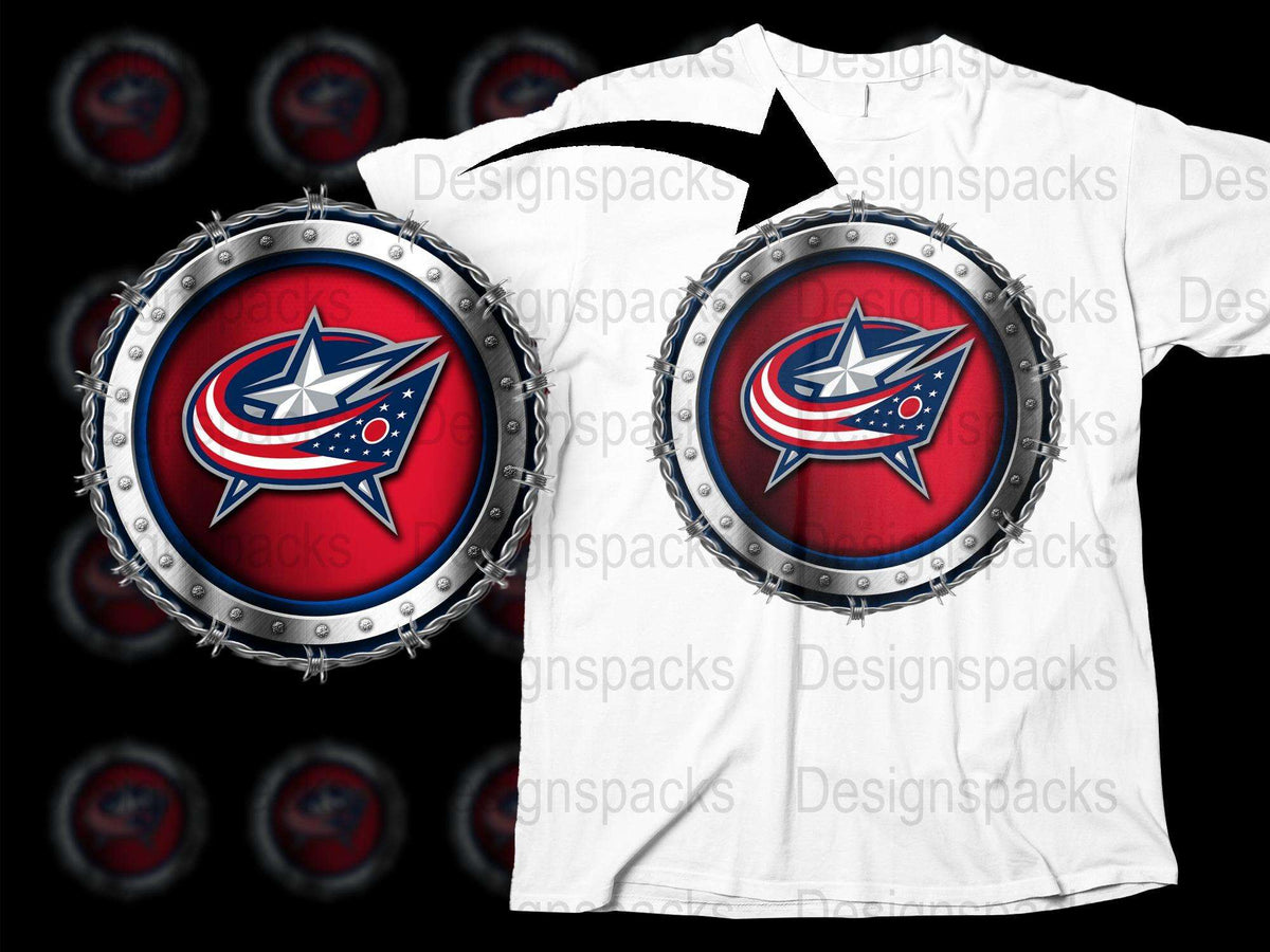 Columbus Hockey Team Logo T-Shirt, Sports Fan Gear, Casual Adult Apparel, Unique Graphic Tee Design