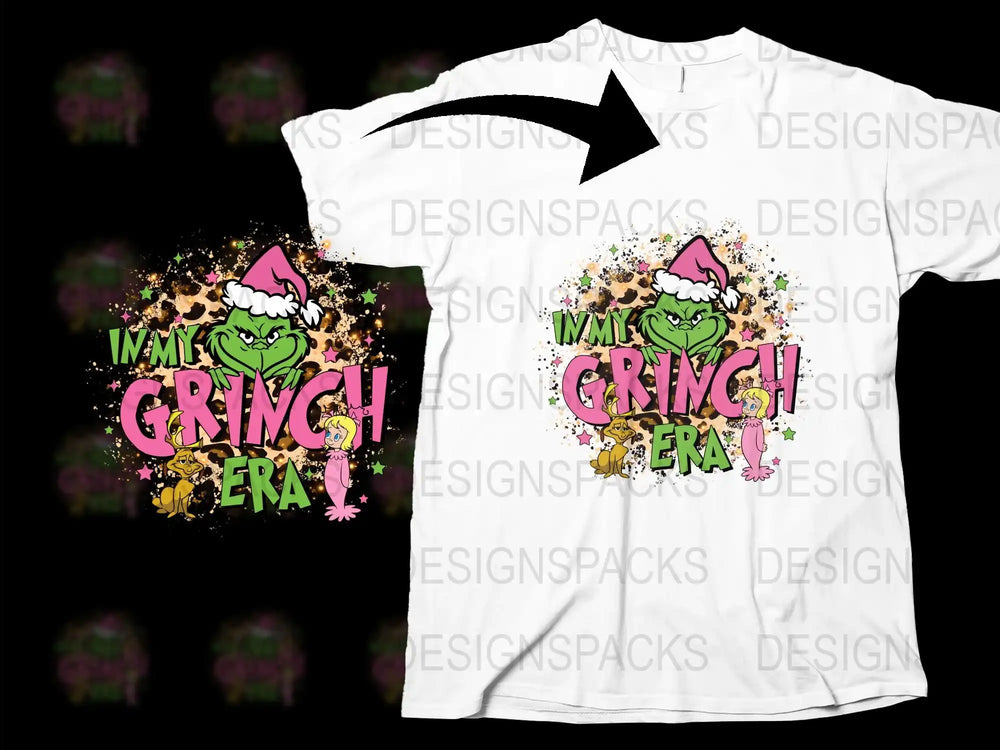 Grinch Era T-Shirt, Colorful Christmas Tee, Funny Holiday Apparel, Unisex Gift Idea