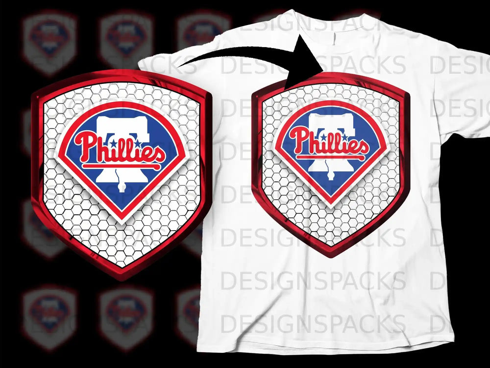 Phillies Logo Emblem T-Shirt Baseball Fan Apparel
