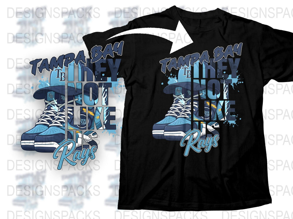 Tampa Bay Rays T-Shirt, Vintage Sports Fan Apparel, Retro Style Baseball Tee, Unique Graphic Design Shirt