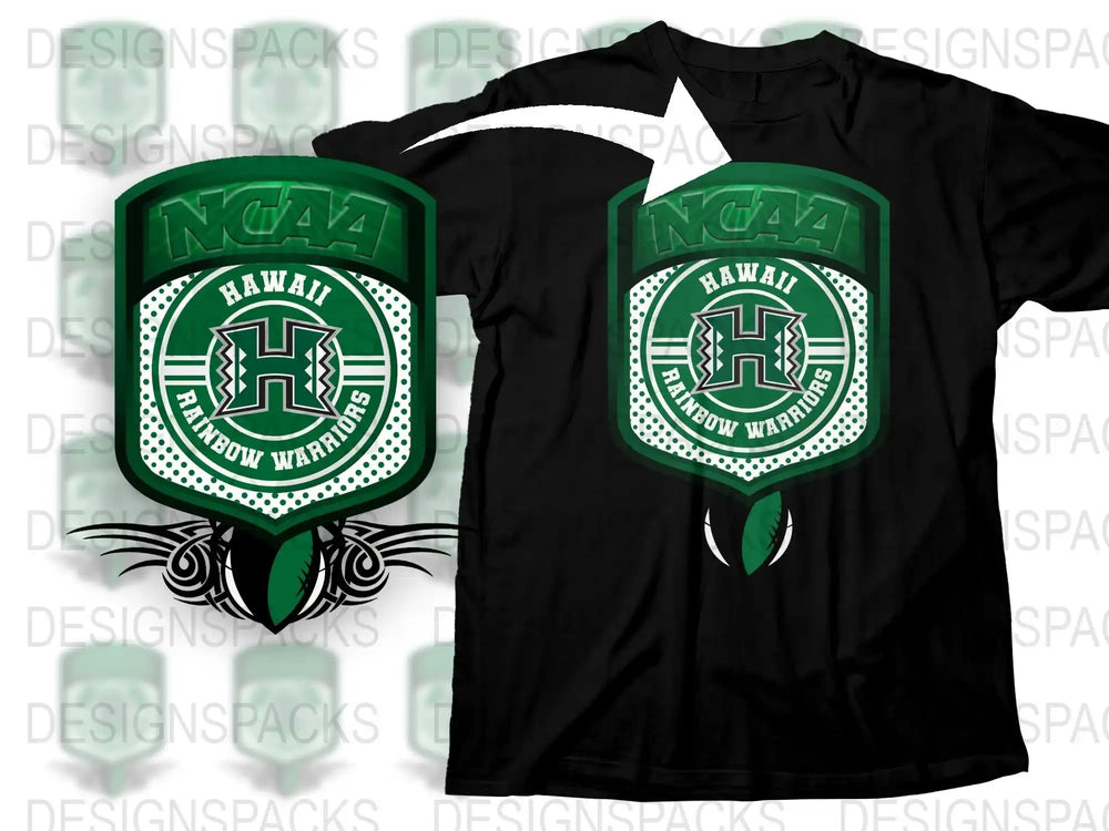NCAA Hawaii Rainbow Warriors T-Shirt, College Football Apparel, Sports Fan Gear, Graphic Tee