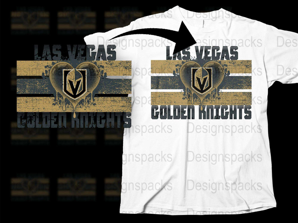Las Vegas Golden Knights T-Shirt, Vintage Look Tee, Sports Fan Apparel, Graphic Design Shirt
