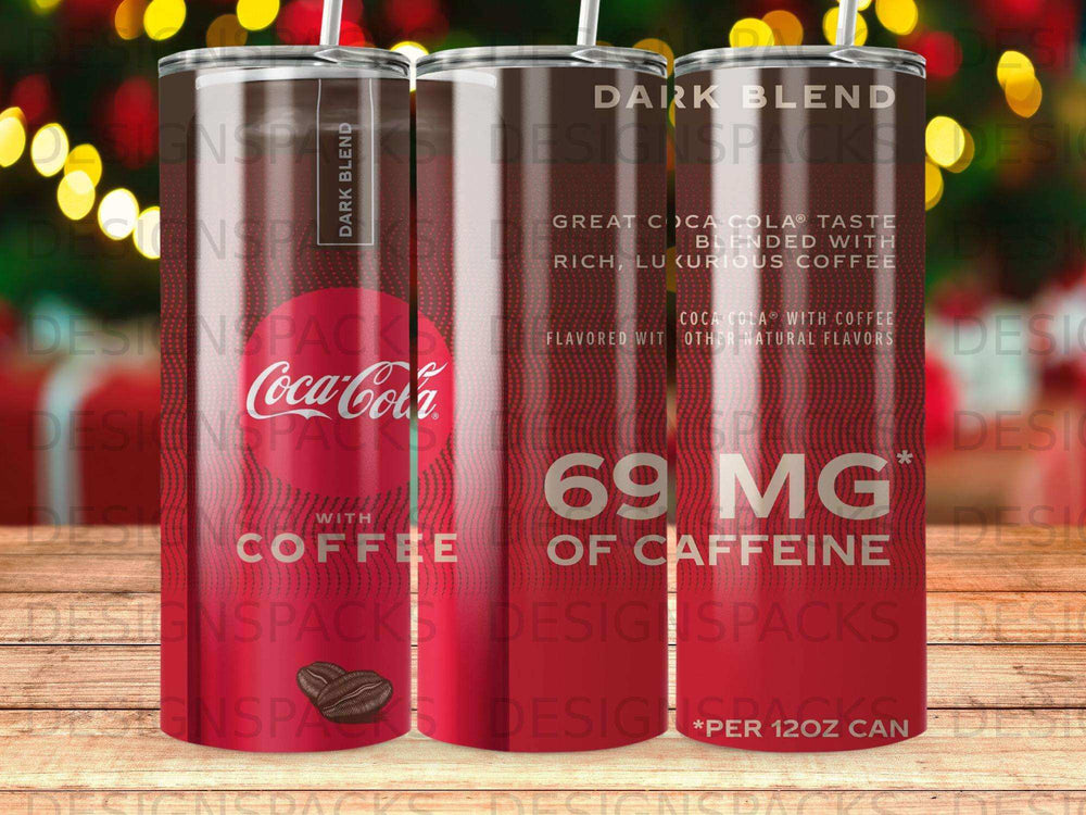 Coca-Cola with Coffee Dark Blend, 69mg caffeine per 12oz can.