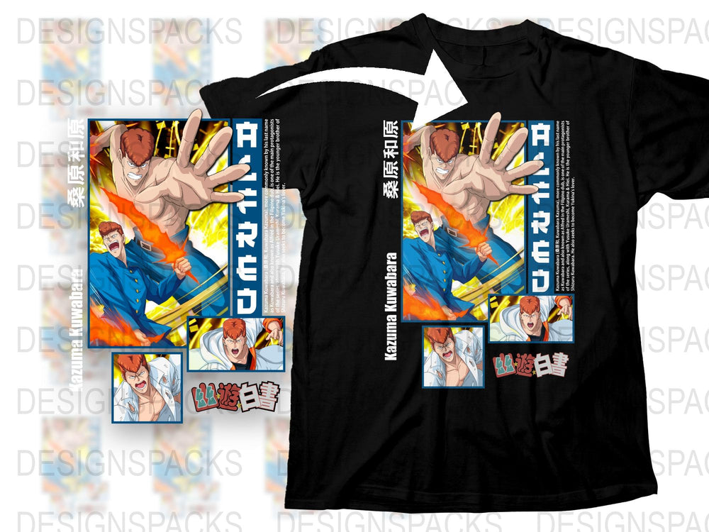 Anime Inspired Graphic T-Shirt, Colorful Action Scene Print, Unisex Manga Style Tee, Vibrant Casual Apparel