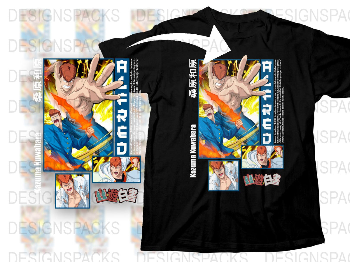 Anime Inspired Graphic T-Shirt, Colorful Action Scene Print, Unisex Manga Style Tee, Vibrant Casual Apparel